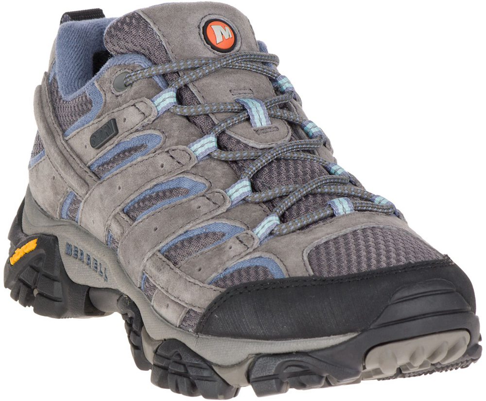 Buty Trekkingowe Merrell Damskie Szare - Moab 2 Waterproof - 410273-NRM